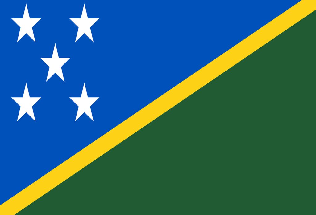 solomon islands, flag, national flag