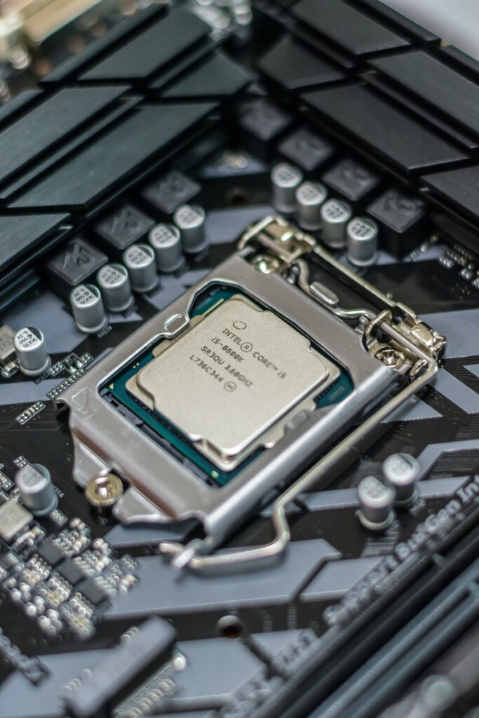 macro shot photography of Intel Core i5 processor