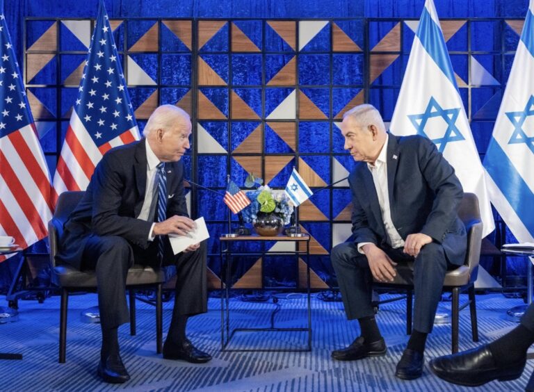 美國總統拜登（Joe Biden）、以色列總理納坦雅胡（Benjamin Netanyahu）