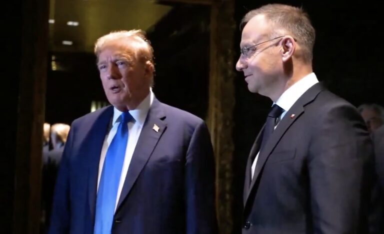 川普與波蘭總統紐約會晤 討論俄烏戰爭與國際局勢