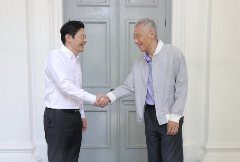 新加坡總理黃循財與李顯龍
