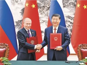 俄羅斯總統普京（Vladimir Putin）、中國國家主席習近平