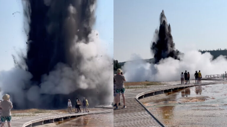 黃石公園熱液噴發