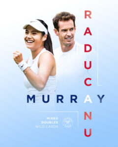 溫網穆雷（Andy Murray）搭擋瑞杜卡努（Emma Raducanu）
