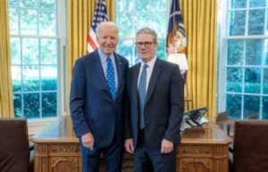 英國首相史塔默（Keir Starmer）、拜登（Joe Biden）