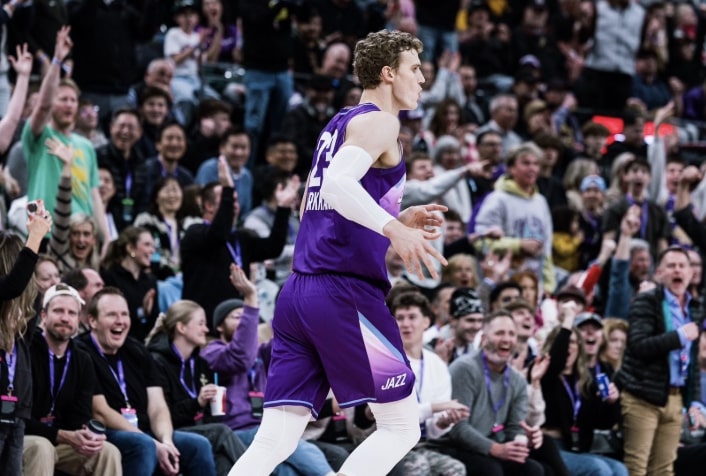 爵士明星前鋒馬卡南（Lauri Markkanen）。圖：Ｘ／@utahjazz