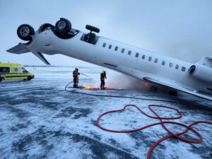 達美航空客機降落多倫多機場翻覆 乘客逃難第一視角曝光